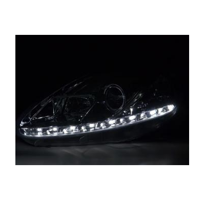 Faros Delanteros Luz Diurna Set Luz Diurna Fiat Grande Punto 199 Cromado Fk Automotive