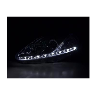 Faros Luz Diurna Con R87 Fiat Grande Punto Typ 199 Bj. 05-09 Cromado Fk Automotive