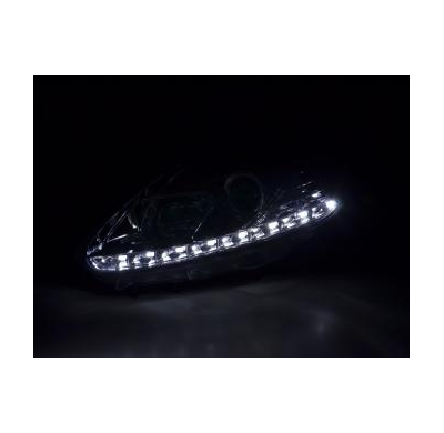 Faros Luz Diurna Con R87 Fiat Punto Evo Bj. 09-11 Cromado Fk Automotive