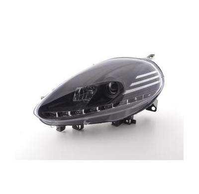 Faros Luz Diurna Con R87 Fiat Punto Evo Bj. 09-11 Negro Fk Automotive