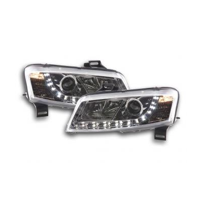 Faros Delanteros Luz Diurna Set Fiat Stilo 3-Ptas. Modelo 192  01-07 Cromado Fk Automotive