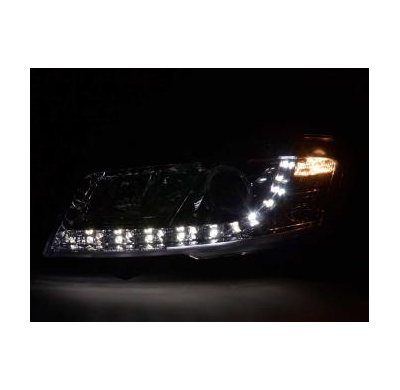 Faros Delanteros Luz Diurna Set Fiat Stilo 3-Ptas. Modelo 192  01-07 Cromado Fk Automotive