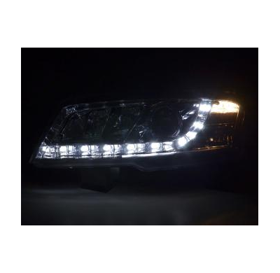 Faros Delanteros Luz Diurna Set Luz Diurna Fiat Stilo  01-06 Cromado Fk Automotive