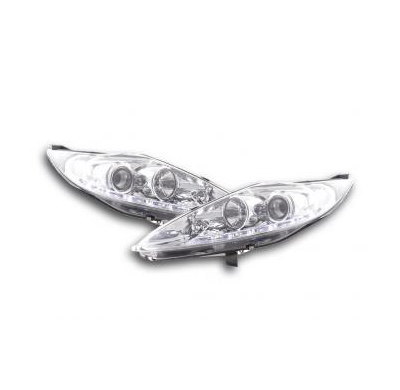 Faros Luz Diurna Ford Fiesta Bj. 08-12 Cromado Fk Automotive