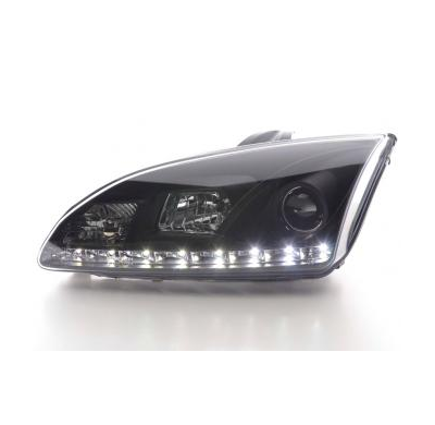 Faros Delanteros Luz Diurna Set Ford Focus 4/5-Ptas.  05-08 Negro Fk Automotive