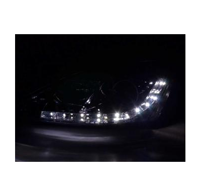 Faros Delanteros Luz Diurna Set Ford Focus 3/4/5-Ptas.  98-01 Cromado Fk Automotive