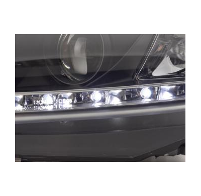Faros Delanteros Luz Diurna Set Ford Focus 3/5-Ptas.  08- Negro Fk Automotive