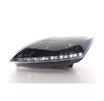 Faros Delanteros Luz Diurna Set Ford Focus 3/5-Ptas.  08- Negro Fk Automotive