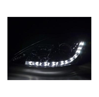 Faros Delanteros Luz Diurna Set Luz Diurna Ford Focus 1 C170 Cromado Fk Automotive
