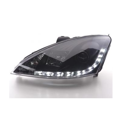 Faros Delanteros Luz Diurna Set Luz Diurna Ford Focus 1 C170 Negro Fk Automotive