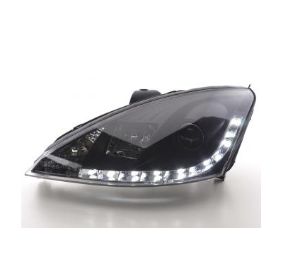 Faros Delanteros Luz Diurna Set Luz Diurna Ford Focus 1 C170 Negro Fk Automotive