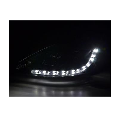 Faros Delanteros Luz Diurna Set Luz Diurna Ford Focus 1 C170 Negro Fk Automotive