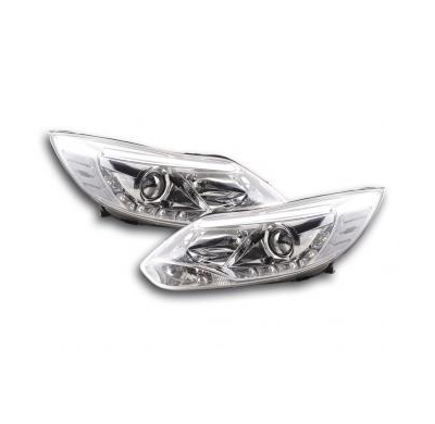 Faros Luz Diurna Set Ford Focus 3 Bj. 2010- Cromado Fk Automotive