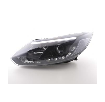 Faros Luz Diurna Set Ford Focus 3 Bj. 2010- Negro Fk Automotive