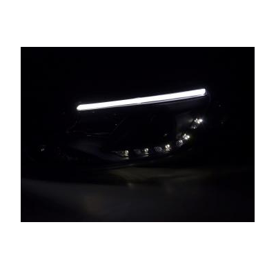 Faros Luz Diurna Set Ford Focus 3 Bj. 2010- Negro Fk Automotive