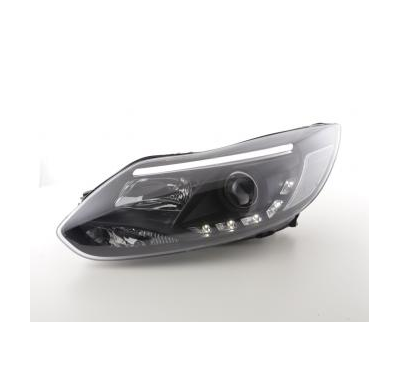 Faros Luz Diurna Set Ford Focus 3 Bj. 2010- Negro Fk Automotive