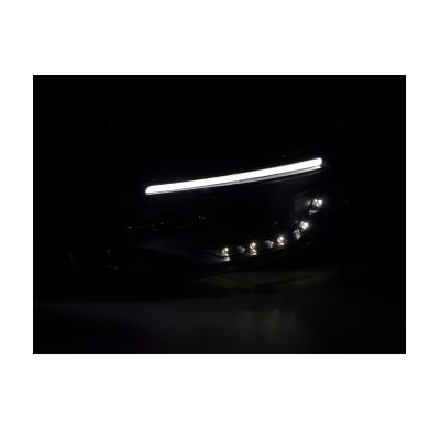 Faros Luz Diurna Set Ford Focus 3 Bj. 2010- Negro Fk Automotive