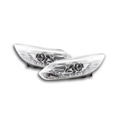 Faros Luz Diurna Set Ford Focus 3 Bj. 2010- Cromado Fk Automotive
