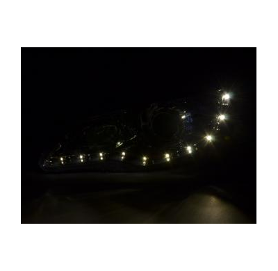 Faros Delanteros Set Angel Eyes Honda Civic Hybrid  07- Negro Fk Automotive