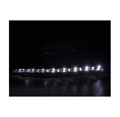 Faros Delanteros Luz Diurna Set Kia Cee'd 5-Ptas. Modelo Ed  06-09 Negro Fk Automotive