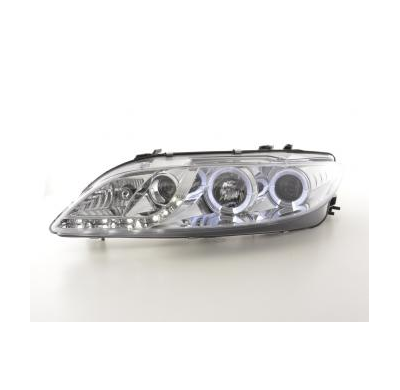 Faros Delanteros Luz Diurna Set Mazda 6 Sedan  02-07, Cromado Fk Automotive