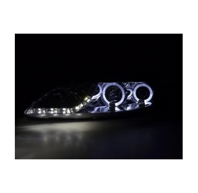 Faros Delanteros Luz Diurna Set Mazda 6 Sedan  02-07, Cromado Fk Automotive