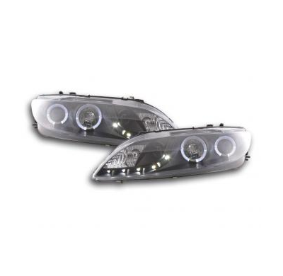 Faros Delanteros Luz Diurna Set Mazda 6 Sedan  02-07, Negro Fk Automotive