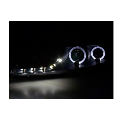 Faros Delanteros Luz Diurna Set Mazda 6 Sedan  02-07, Negro Fk Automotive