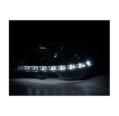 Faros Delanteros Luz Diurna Set Mercedes-Benz Clase C Modelo W204  07-10, Cromado Fk Automotive