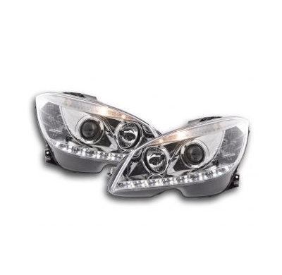 Faros Luz Diurna Mercedes C-Klasse W204 Bj. 07-10 Cromado Fk Automotive