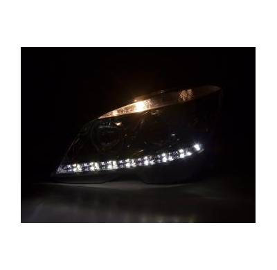Faros Luz Diurna Mercedes C-Klasse W204 Bj. 07-10 Cromado Fk Automotive