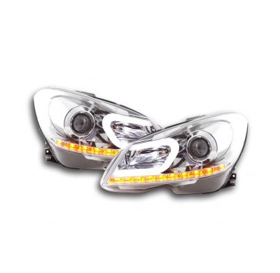 Faros Luz Diurna Mercedes C-Klasse W204 Bj. 11-14 Cromado Fk Automotive
