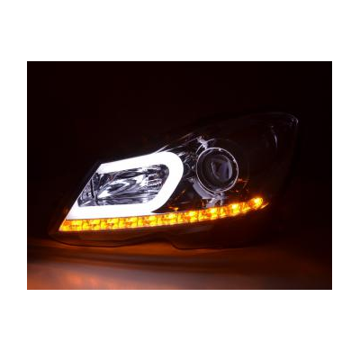 Faros Luz Diurna Mercedes C-Klasse W204 Bj. 11-14 Cromado Fk Automotive