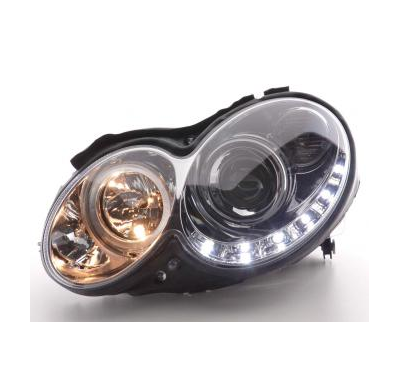 Faros Delanteros Luz Diurna Set Mercedes-Benz Clk Modelo W209  04-09, Cromado Fk Automotive