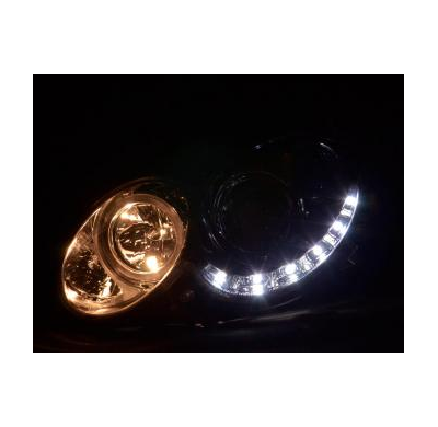 Faros Delanteros Luz Diurna Set Mercedes-Benz Clk Modelo W209  04-09, Cromado Fk Automotive