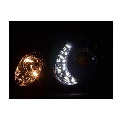 Faros Delanteros Luz Diurna Set Mercedes-Benz Clase E 211  02-06 Cromado Fk Automotive