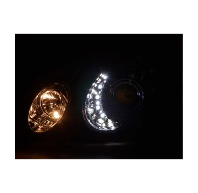 Faros Delanteros Luz Diurna Set Mercedes-Benz Clase E 211  02-06 Cromado Fk Automotive