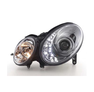 Faros Delanteros Luz Diurna Set Mercedes-Benz Clase E 211  06-09 Cromado Fk Automotive