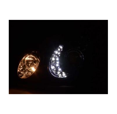 Faros Delanteros Luz Diurna Set Mercedes-Benz Clase E 211  06-09 Cromado Fk Automotive