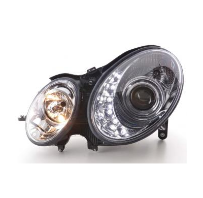 Faros Delanteros Luz Diurna Set Mercedes-Benz Clase E Modelo W211  06-08, Cromado Fk Automotive