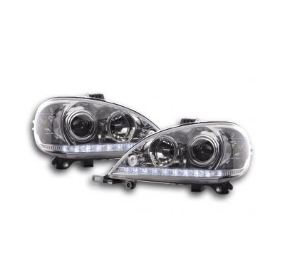 Faros Delanteros Luz Diurna Set Mercedes Benz M-Klasse Modelo W163  02-04 Cromado Fk Automotive