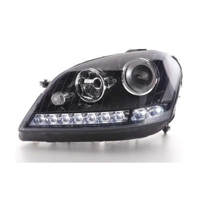 Faros Delanteros Luz Diurna Set Mercedes Benz M-Klasse Modelo W164  05-08 Negro Fk Automotive