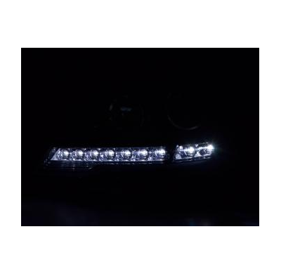 Faros Delanteros Luz Diurna Set Mercedes-Benz Ml-Klasse 164  08-11 Negro Fk Automotive