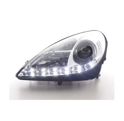 Faros delanteros Luz Diurna Set Mercedes-Benz SLK 171  04-11 cromado Fk automotive