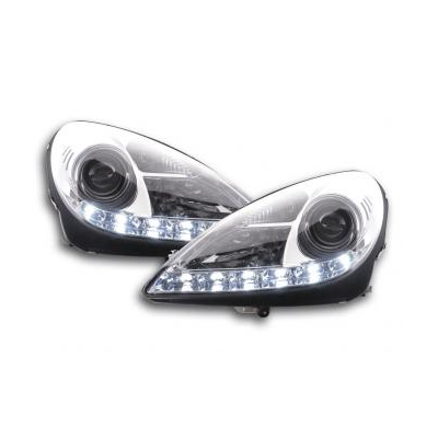 Faros Delanteros Luz Diurna Set Luz Diurna Mercedes Benz Slk R171 Cromado Fk Automotive