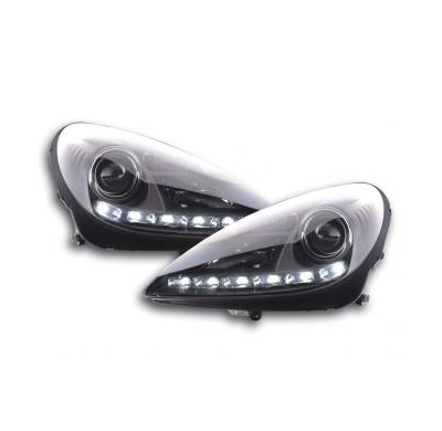 Faros Delanteros Luz Diurna Set Luz Diurna Mercedes Benz Slk R171 Negro Fk Automotive