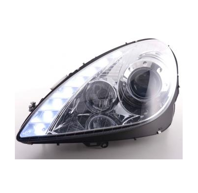 Faros Delanteros Luz Diurna Set Mercedes-Benz Slk Modelo 171, Cromado Fk Automotive