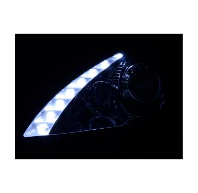 Faros Delanteros Luz Diurna Set Mercedes-Benz Slk Modelo 171, Cromado Fk Automotive