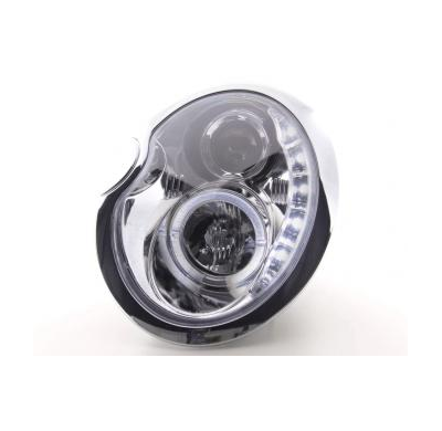 Faros Delanteros Luz Diurna Set Mini Cooper Modelo R50  01-06 Cromado Fk Automotive