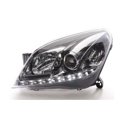 Faros Delanteros Luz Diurna Set Opel Astra Modelo H Cromado Fk Automotive